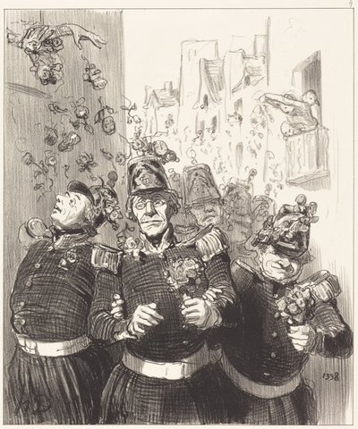 Rifolard még soha nem volt ennyire elbűvölve... alkotó: Honoré Daumier