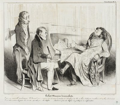 Robert Macaire újságíró alkotó: Honoré Daumier