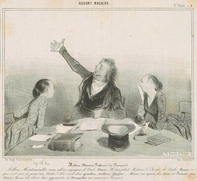 Robert Macaire francia tanár alkotó: Honoré Daumier