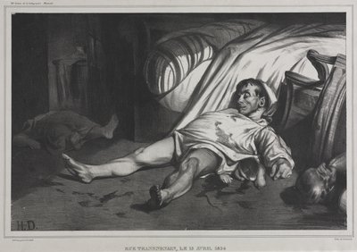 Rue Transnonain, 1834. április 15 alkotó: Honoré Daumier