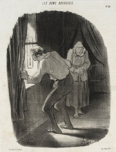 Hat fokkal nulla alatt... Ah! Már nem csodálkozom... alkotó: Honoré Daumier