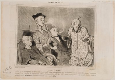 Dohányosok és tubákolók alkotó: Honoré Daumier