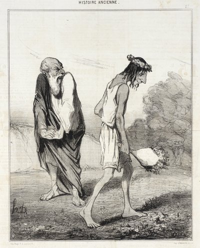 Télemakhosz, akit elpusztított a szerelem alkotó: Honoré Daumier
