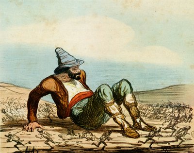 "Olaszország ébredése" alkotó: Honoré Daumier