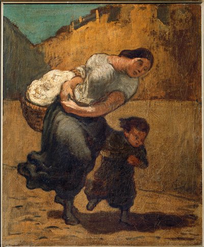 A teher ... (olaj, vászon) alkotó: Honoré Daumier