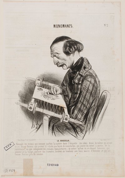 A hímző alkotó: Honoré Daumier