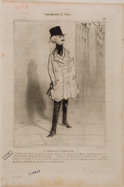Az Aranysarkantyú lovagja alkotó: Honoré Daumier
