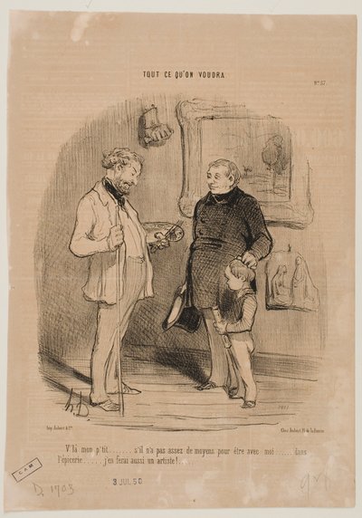 Ő a legfiatalabbam... alkotó: Honoré Daumier