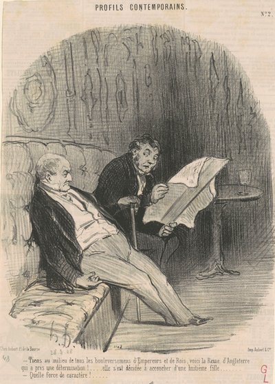 Állj a... felfordulások kellős közepébe... alkotó: Honoré Daumier