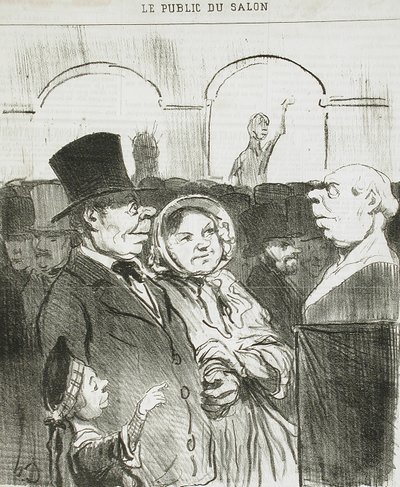 Nézd, papa, itt vagy!... alkotó: Honoré Daumier
