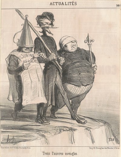 Három szegény vak ember alkotó: Honoré Daumier