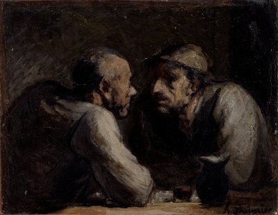 Két ivó alkotó: Honoré Daumier