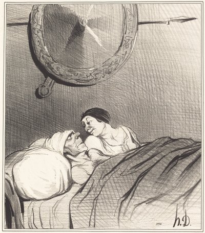 Odüsszeusz és Pénelope alkotó: Honoré Daumier