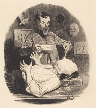 Egy úriember, aki meg akarja adni magának az elégedettséget... alkotó: Honoré Daumier