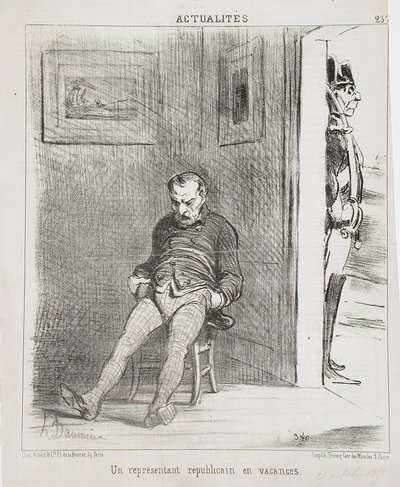 Egy republikánus képviselő szabadságon alkotó: Honoré Daumier