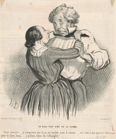 Egy férj, akit a felesége is szeret alkotó: Honoré Daumier