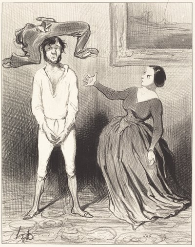 Egy olyan nő, mint én ... gombot varrjon fel? ... alkotó: Honoré Daumier