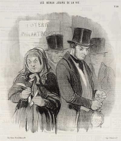 Egy jótékonysági sorsjáték alkotó: Honoré Daumier