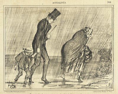 Egy vidéki kirándulás a gyönyörű május hónapban... alkotó: Honoré Daumier