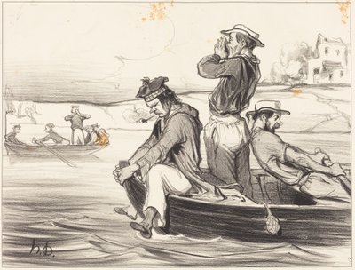 Találkozás nyílt vízen alkotó: Honoré Daumier