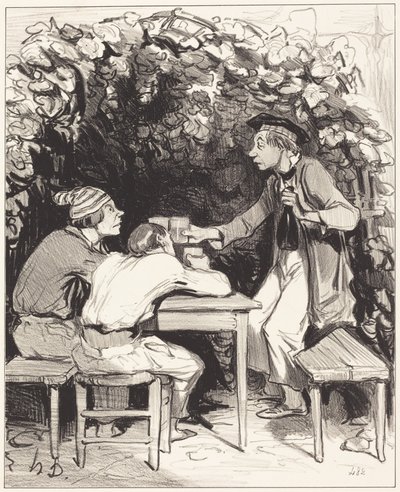 Tudod, barátom… a boldogságnak csak két összetevője van… alkotó: Honoré Daumier