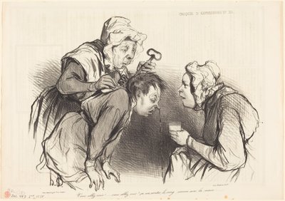 Majd meglátod!... Ez elállítja a vérzést... alkotó: Honoré Daumier