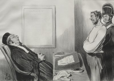 Éhes voltál, ez nem ok... alkotó: Honoré Daumier