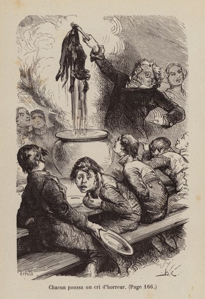 Illusztráció az Un Bon Petit Diable (metszet) számára alkotó: Horace (after) Castelli