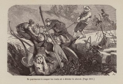 Illusztráció az Un Bon Petit Diable (metszet) számára alkotó: Horace (after) Castelli