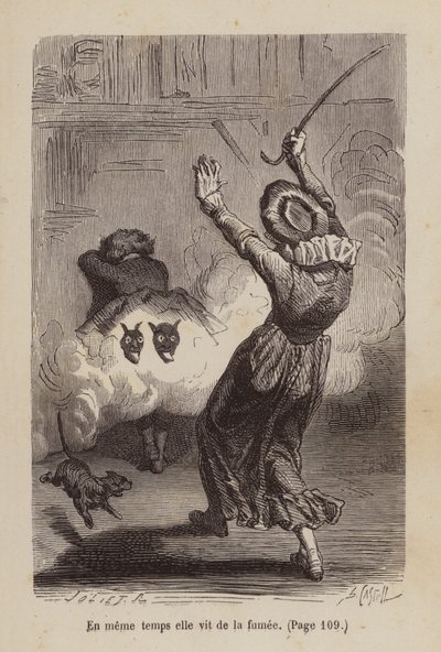 Illusztráció az Un Bon Petit Diable (metszet) számára alkotó: Horace (after) Castelli