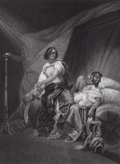 Judit és Holofernész, Judit, 13. fejezet, 4. v., 7. v. (metszet) alkotó: Horace (after) Vernet