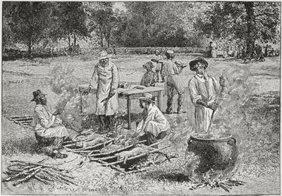 Déli barbecue, illusztráció a „Harper