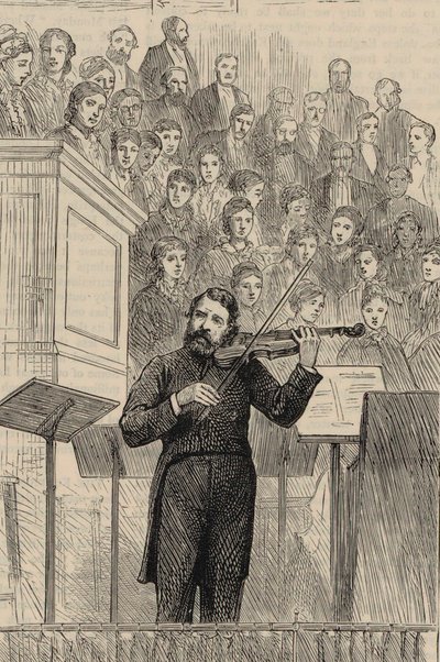 Joseph Joachim hegedűművész és zeneszerző portréja 1831-1907, 1877. alkotó: Horace Harral