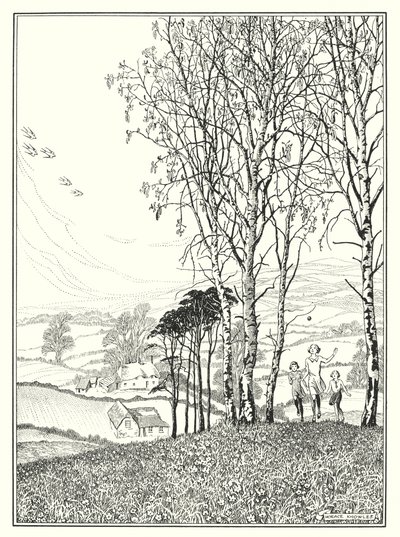 Április (litográfia) alkotó: Horace J. Knowles