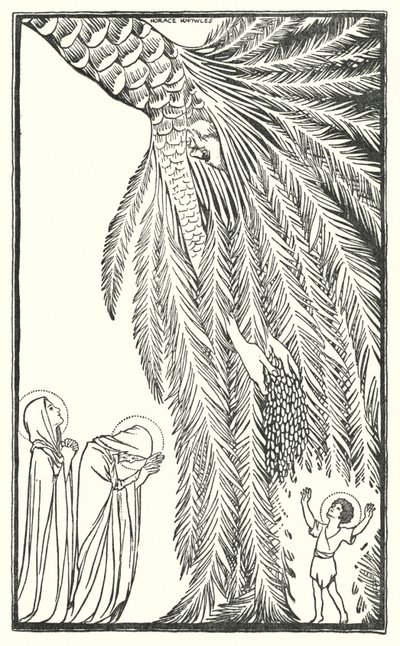 Menekülés Egyiptomba (litográfia) alkotó: Horace J. Knowles