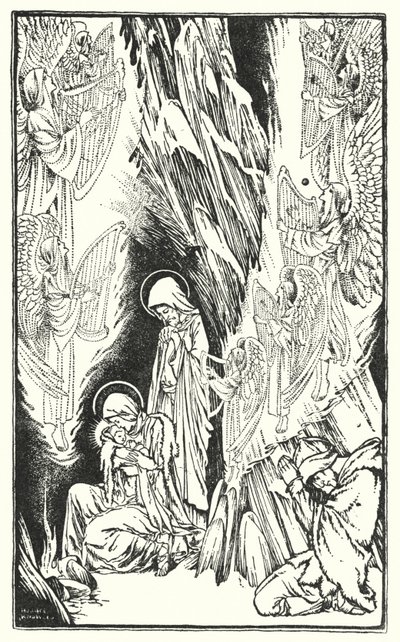 Szent éjszaka (litográfia) alkotó: Horace J. Knowles