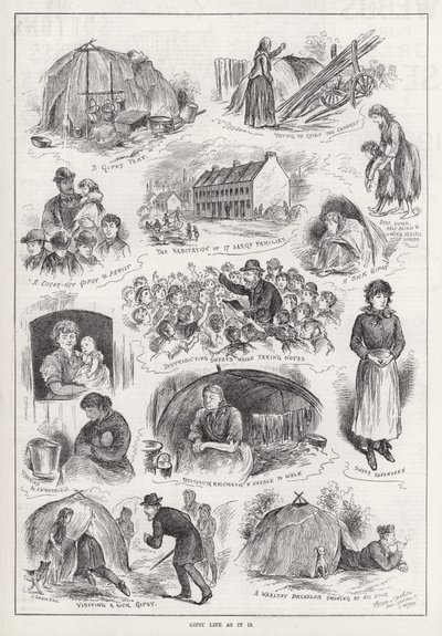 A cigányélet úgy, ahogy van (metszet) alkotó: Horace Morehen