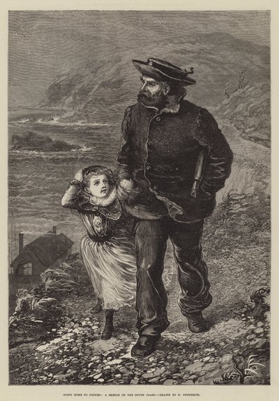 Hazamegyek vacsorázni, egy vázlat a déli parton alkotó: Horace Petherick