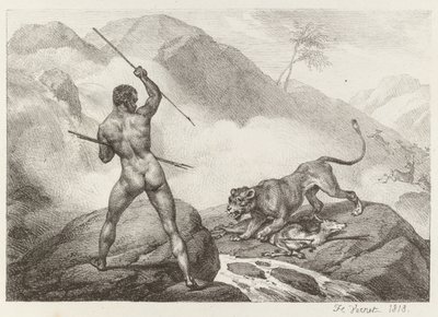 Afrikai vadász Afrikai vadász, 1818. alkotó: Emile Jean Horace Vernet