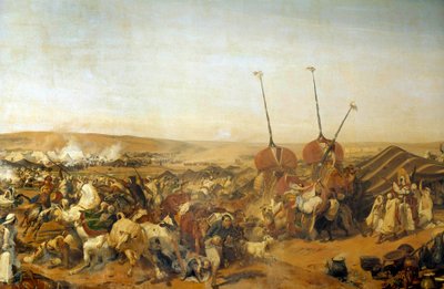 Algéria hódítása (1830-1847): „” Abd el Kader (Abd-el-Kader vagy ibn Muhyi al-Din al-Hasani) (1807-1883) Szmalah (Smala) elfoglalása Aumale hercege által Taguinban alkotó: Emile Jean Horace Vernet
