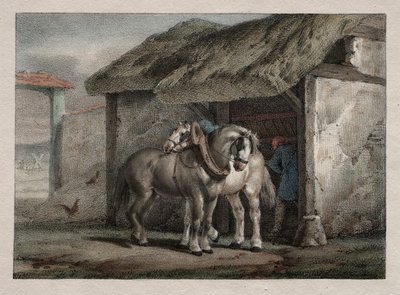 Farm Horse alkotó: Emile Jean Horace Vernet