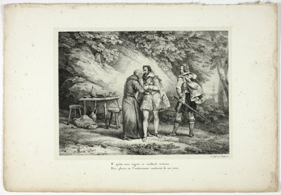 Sajnálkozva hagyja ott ezt az erényes öregembert... alkotó: Horace Vernet