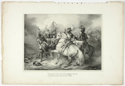 Hiába parancsoltam, hogy Joyeuse-t kíméljék meg... alkotó: Horace Vernet
