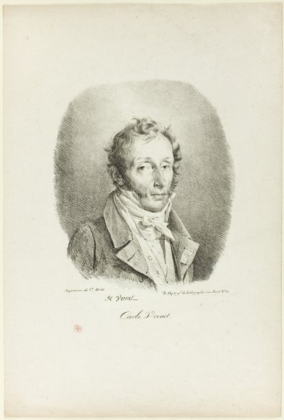 Carle Vernet portréja alkotó: Emile Jean Horace Vernet