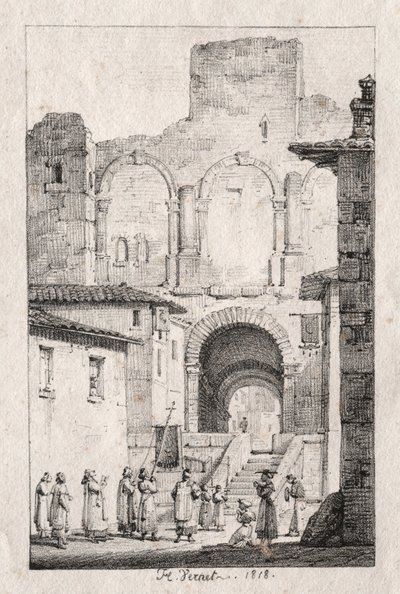 Arles-i körmenet, 1918. alkotó: Emile Jean Horace Vernet