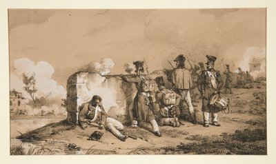 Katonák ütközetekben alkotó: Emile Jean Horace Vernet