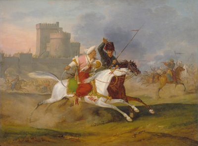 Török és kozák, 1809 alkotó: Emile Jean Horace Vernet