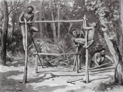 Az élet hajnala, az otthon építése (litográfia) alkotó: Horace van Ruith