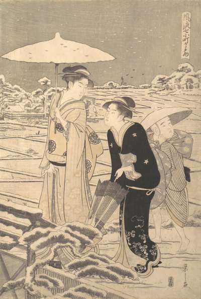 Going to Komachi, f Rom Teserie s Seven Egan t Episo s Of Te Poet t Komachi Flu Difficult. .. .. , szúnyog. 1795. alkotó: Hosoda Eishi