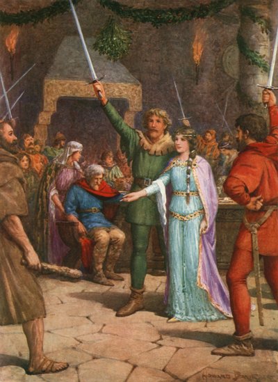 – Mindannyian álljunk ki Sir Guy mellett! (színes litó) alkotó: Howard Davie
